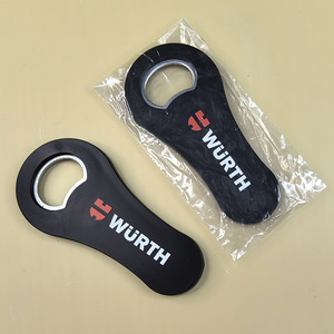 Ouvre-<span class=keywords><strong>bouteille</strong></span> de bière en plastique ABS plat personnalisé avec logo imprimé, aimant intégré, promotionnel, pour bars et usines - Product Image 5