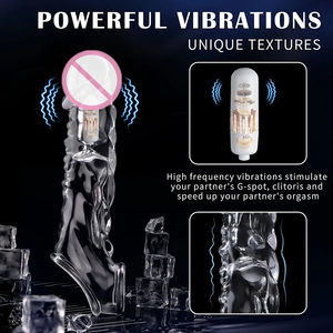 Precio barato de fábrica Mangas para el pene Masculino Retraso del pene Eyaculación Cristal Pene Ampliación Condón Juguete sexual para hombres - Product Image 3