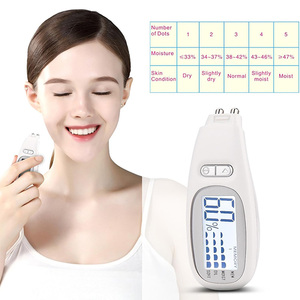 Analyseur de teneur en eau et en huile haute précision J&R Professional, technologie de capteur biologique, écran LCD rétroéclairé, outil de soin du visage, testeur d'hydratation de la peau - Product Image 1