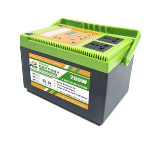 ระบบพลังงานบ้าน 200W ชุดเต็ม พร้อมแบตเตอรี่ LifePO4 แบบ MPPT สำหรับใช้งานกับระบบกริด  แผงโซลาร์เซลล์แบบโมโนคริสตัลไลน์  ชุดไฟส่องสว่างพลังงานแสงอาทิตย์  พร้อมฟังก์ชั่นพาวเวอร์แบงค์ - Product Image 2