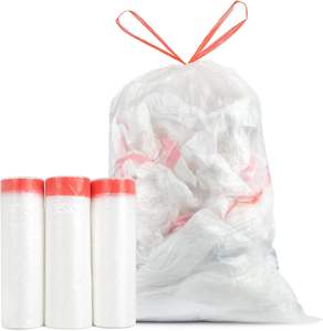 Bolsas de Basura Resistentes con Cordón, Bolsas de Plástico Ultra Gruesas sin Perfume, Bolsas de Basura Duraderas para Cocina y Oficina - Product Image 1