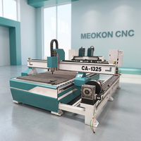 Fresadora CNC de 4 Ejes MEOKON para Trabajar la Madera, Recorrido de 1300x2500mm, Husillo de 3-6KW, Garantía de 2 Años para Tallado en Relieve 3D