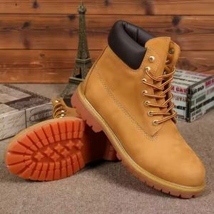 2025 Trending Classic Design Luxury Outdoor Hiking Boots Rhubarb Waterproof Rubber Insole Genuine Leather White Land - Product Image 3