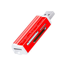 Lector de Tarjetas 4 en 1, Lector de Tarjetas de Memoria USB Flash para Memory Stick Pro, T-Flash/M2/MS SD
