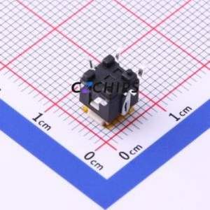 K6-6275S01 Tactile Switch SMD,6x6mm Switch ( Operating Force: 1.6N )( Mounting Type: Vertical Mount )( Switch Length: 6mm ) - Product Image 2