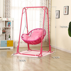 Silla colgante de ratán de alta calidad para balcón, silla de cuna para el hogar, silla colgante de columpio interior de ocio, perezoso para el hogar - Product Image 5