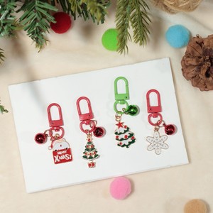 Cadeau de noël porte-clés dessin animé cloche personnes âgées flocon de neige pendentif sac accessoires pendentif - Product Image 2