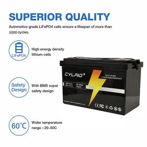 รถกอล์ฟแบบกริดไฮบริดแบตเตอรี่ลิเธียม100Ah 12V วางซ้อนกันได้ชาร์จไฟได้สำหรับเรือตกปลารถเข็นกอล์ฟ AGV RV 12V 24V 48V - Product Image 3