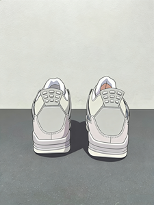 Baskets de basketball décontractées <span class=keywords><strong>Paris</strong></span> Hiver Blanc/Noir – Chaussures de sport tendance <span class=keywords><strong>4ème</strong></span> génération au design moderne - Product Image 3