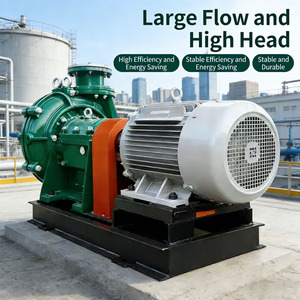 ปั๊มสารละลาย AH แบบแนวนอน ทนทานต่อการสึกหรอ ผลิตจากโครเมียมคุณภาพสูง สำหรับงานเหมือง จากโรงงานโดยตรง - Product Image 1