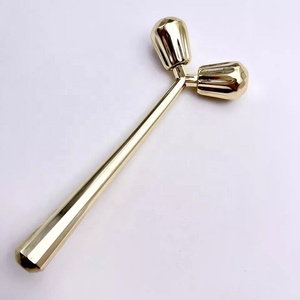 โลโก้ที่กำหนดเอง24พันทองคอยกกระชับผิวเงินคู่มือ3D โลหะใบหน้าลูกกลิ้ง - Product Image 5