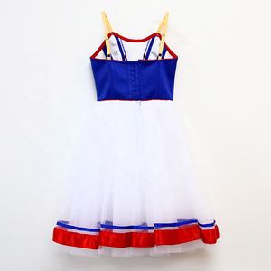 R0090 flammes de <span class=keywords><strong>Paris</strong></span> Ballet romantique Tutu femme blanc bleu rouge Long Tutu - Product Image 2