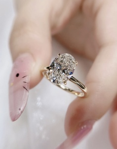 แหวนหมั้นเพชรทรงมาร์คีส์เคลือบทอง 14K 18K หรูหรา ประดับเพชรเลี้ยงในห้องปฏิบัติการ น้ำหนัก 2 กะรัต ระดับความสะอาด VVS ได้รับการรับรองจาก IGI เหมาะสำหรับทั้งชายและหญิง - Product Image 1