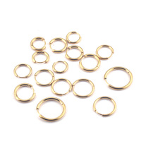 Boucles d'oreilles créoles simples en acier inoxydable de haute qualité, petites, pour la fabrication de bijoux DIY, accessoires de bijouterie plaqués or, vente en gros
