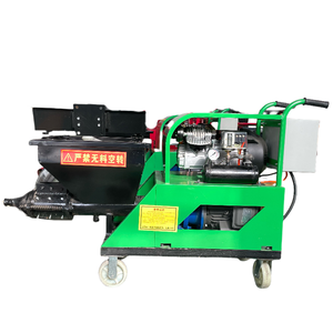 Pulverizador de <span class=keywords><strong>estuco</strong></span>, máquina automática de pulverización de mortero de cemento diésel para hormigón, Control de velocidad para decoración, máquina pulverizadora de mortero China - Product Image 4