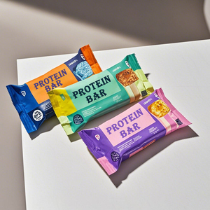 Emballage alimentaire en aluminium imprimé sur mesure avec logo, sachet de <span class=keywords><strong>chocolat</strong></span>, emballage énergétique, sachet de protéines, barres énergétiques - Product Image 1