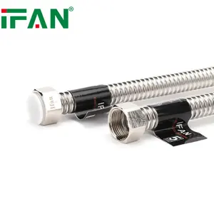 Tubo de aço inoxidável corrugado com mangueira de metal flexível forjado IFAN novo design