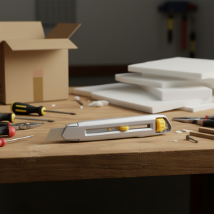 Cutter Interlock 18mm Utility <b>Knife</b> With Safety <b>Lock</b> For Precision Cutting Tasks - Product Image 3