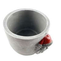 Mini pots de fleurs artificielles en ciment personnalisés et jardinières Pots de bonsaï Support de pot de fleur Décoration de jardin Utilisation intérieure et extérieure