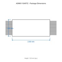 ADM811SARTZ SOT-143-4 1.0V à 5.5V Dispositifs médicaux IC haute vitesse