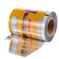 Film d'emballage flexible laminé PA/PE imprimé sur mesure, thermoscellable, pour sachets de confiture de fruits, machine d'emballage automatique
