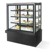 Refroidisseur de vitrine d'affichage de gâteau de refroidissement haute efficacité de conception verticale de luxe à base de