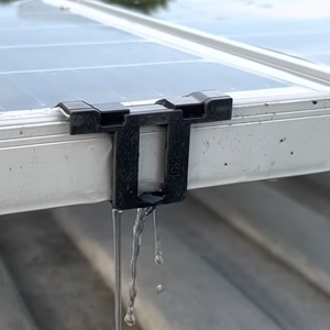 Solar Panel Plastic Water Diversion Clips Wholesale PV Module Drainage Clips Heyuexin Brand Model Hyx042 Custom Sizes Logo