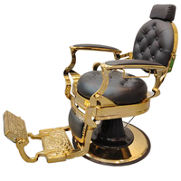 Fauteuil de Barbier Vintage pour Hommes, Chaises de Coiffure de Salon au Style Ancien, Idéal pour Salons