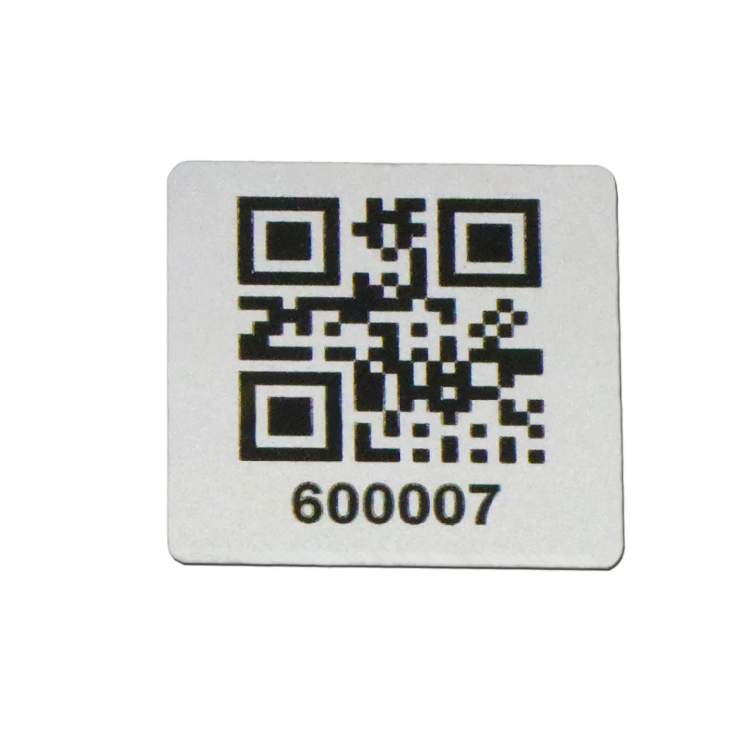 Custom Metal Black QR Number Sticker Laser Engraved Unique QR Code Aluminium Labels