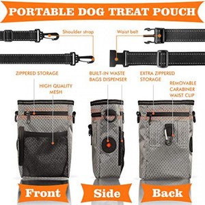 Sac de friandises pour animaux de compagnie, kit d'entraînement pour chiens, grande capacité, transport facile des jouets pour chatons, sac intégré - Product Image 5