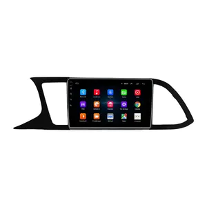 For SEAT LEON 2018 UV BLACK Radio Headunit Device 2 Double Din Quad Octa-Core Android Car Stereo GPS Navigation Carplay