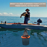 Sac de transport flottant en nylon pour poissons vivants, filet de protection épaissi, résistant à l'usure, grande capacité, pour boîte à pêche