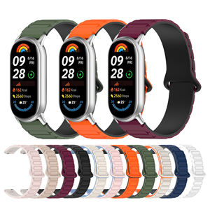 Correas Magnéticas de Silicona de Doble Color de 12 mm para Relojes Inteligentes Xiaomi Mi Band 8/9/10, Accesorios Deportivos para Relojes - Product Image 4