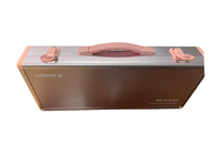 Scatola di Stoccaggio per Tastiera in Lega di Alluminio Rosa Resistente a Strisce - Custodia Protettiva Portatile con Dimensioni Personalizzabili per Tastiera da Gaming