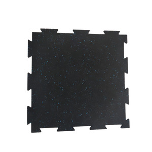 Carreaux de gymnastique à emboîtement haut de gamme Revêtement de sol en caoutchouc Malaisie Supersafe antidérapant Excellente qualité Surface lisse 500x500mm - Product Image 1
