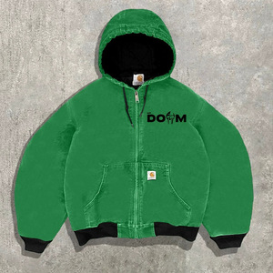 เสื้อฮู้ดดี้สตรีทแวร์ทรงโอเวอร์ไซส์แบบยูนิเซ็กซ์  ผ้าฝ้าย 100%  รักษ์โลก กันน้ำ  ปักลายคริสตัลทั่วตัว  ดีไซน์ใหม่สั่งทำพิเศษ - Product Image 5