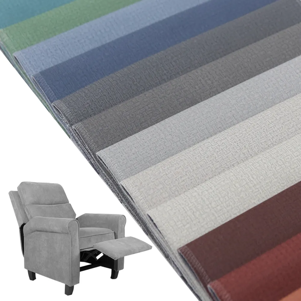 Tela de imitación de cuero para sofá, tejido de poliéster técnico con tecnología impresa