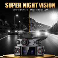 Caméra de véhicule 4K à couverture complète 4 canaux 360° °   Caméra embarquée 4 voies avec vue panoramique 4K+1080Px3, WiFi6 5G, GPS et vision nocturne IR