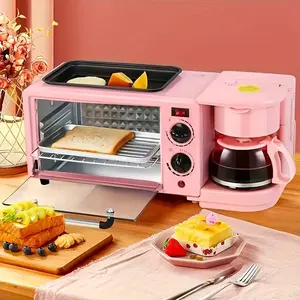 European Standard Plug 3 In 1 Multi-function Breakfast Maker Home Toast Sandwich Coffee Oven Frying Pan