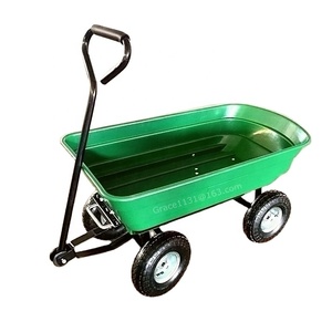 Chariot de jardin en polyéthylène robuste, cadre en acier, pneus gonflables, capacité de 660 lb, <span class=keywords><strong>brouette</strong></span>, chariot de transport, TC2145, outils, chariots à main, chariots - Product Image 1