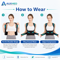 Correcteur de posture respirant pour le haut du dos, soutien ajustable pour les épaules, idéal pour la maison et le bureau