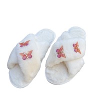 Chaussons d'été transfrontaliers en TPR, respirants, antidérapants, chauds, résistants à l'abrasion, à bout en peluche et semelle épaisse, pour l'intérieur et la mode