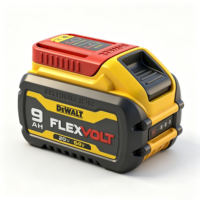 Batterie au lithium double tension 9,0 Ah DCB547 avec cellules 21700, réglage automatique de la tension, longue autonomie pour outils de découpe et de meulage