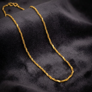 Collares de Cadena Trenzada Chapados en Oro de 14K, 18K y 24K al por Mayor, Cadenas de Moda con Diseño Moderno y Estilo Trenzado - Product Image 3