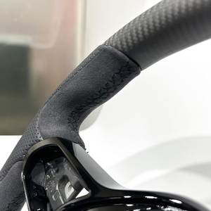 Volante de Fibra de Carbono para <span class=keywords><strong>Honda</strong></span> <span class=keywords><strong>Civic</strong></span> 10ª y 11ª Generación (2009-2019), Estilo Mugen Mate, Envío Rápido, Gran Venta - Product Image 5