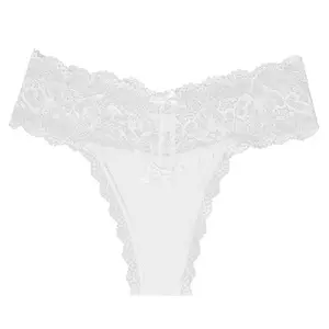 Hot-Selling Cross-Border E-Commerce Women's Panties European American Size T-Back Wide Lace Large Size for Women's Underwear