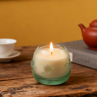 Artfamily Handgemaakte Luxe Huisdecoratie Perzik Fruit Thema Kristallen Glazen Kaarsenhouder Kerst Valentijnsdag Collectie Cadeau