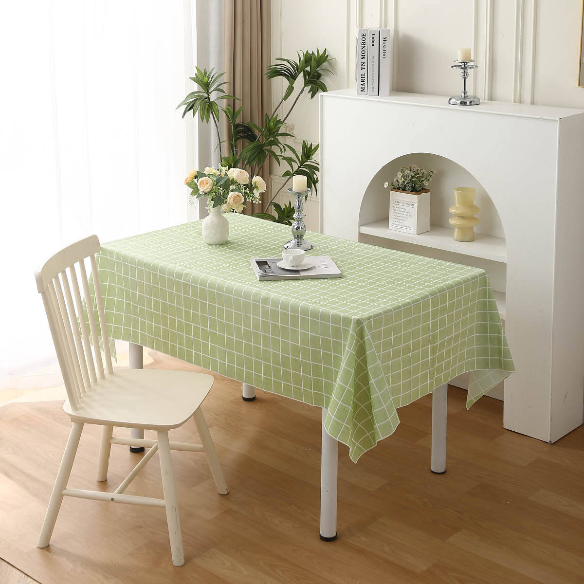 [40g/m²] Mantel a cuadros verde