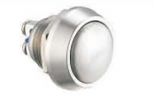 Interrupteur à bouton-poussoir métallique 12 mm, étanche IP65, momentané ou à enclenchement, en acier inoxydable nickelé, 3V-220V, commande industrielle 1NO