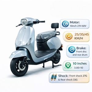 Vente en gros Scooter électrique 10 pouces 27H 60V à suspension intégrale CKD Prix Moto électrique de l'usine chinoise - Product Image 1